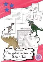 Vorschau - Arbeitsblätter - Dino Logical-Heft: Das geheimnisvolle Dino-Tal - Deckblatt