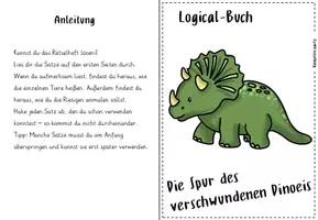Vorschau - Arbeitsblätter - Dino Logical-Heft: Die Spur des verschwundenen Dinoeis - Seite 1