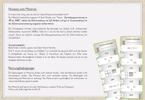 Vorschau - Spiele - Darstellungsvernetzung im ZR bis 1000, 10x Denk Duett! Förderung der Zahlvorstellung - Seite 1