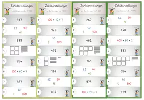 Vorschau - Spiele - Darstellungsvernetzung im ZR bis 1000, 10x Denk Duett! Förderung der Zahlvorstellung - Seite 2