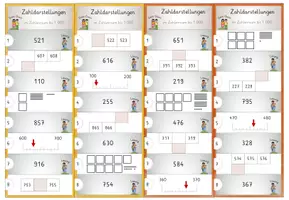 Vorschau - Spiele - Darstellungsvernetzung im ZR bis 1000, 10x Denk Duett! Förderung der Zahlvorstellung - Seite 3