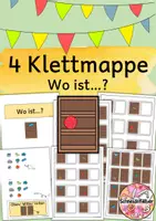 Vorschau - Mal- und Bastelvorlagen - Klettmappe, Raumlage, Förderung, Förderschule - Deckblatt