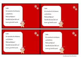 Vorschau - Bildkarten - Feriengruß - Weihnachtsferien - Seite 1