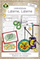Vorschau - Arbeitsblätter - Laterne, Laterne: Martinslied erarbeiten (Grundschule Musik Klasse 1-4) - Deckblatt