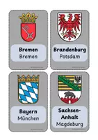 Vorschau - Präsentationen/Tafelbilder - Tafelkarten: Bundesländer Deutschlands 🇩🇪 - Seite 1