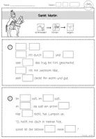 Vorschau - Arbeitsblätter - Sankt Martin ritt durch Schnee und Wind: Martinslied erarbeiten (Grundschule Musi Klasse 1-4) - Seite 3