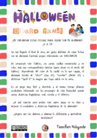 Vista previa - Juegos / Gamificación - HALLOWEEN BOARD GAME- SAY- WRITE - SPELL - Portada