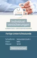 Vorschau - Arbeitsblätter - Individualversicherungen | Stationenarbeit | WBS | Klasse 8-10 - Deckblatt