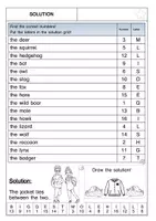 Vorschau - Arbeitsblätter - Englisch: Rätselspaziergang Waldtiere Story Walk Animals - Seite 3