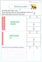 Vorschau - Arbeitsblätter - Zehner und Einer bis 100: Zahlen schreiben & Zahlwörter zuordnen - Seite 3
