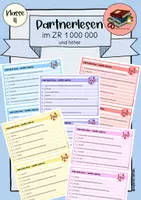 Vorschau - Spiele - Partnerlesen I Mathe Klasse 4 I Zahlwörter - Deckblatt