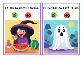 Vista previa - Tarjetas / Manipulativos - Pack de Halloween: comprensión - página 3