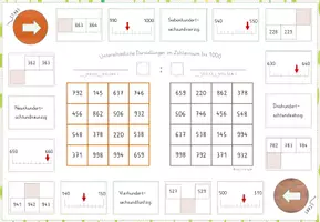 Vorschau - Spiele - Darstellungsvernetzung Zahlenraum bis 1000, 4x Bingo-Spiele, Förderung der Zahlvorstellung! - Seite 3