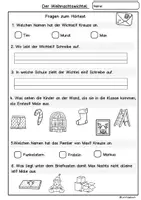 Vorschau - Mal- und Bastelvorlagen - Hörtext Hörübung Der Weihnachtswichtel zieht ein, Hörverstehen oder Leseverstehen Weihnachten - Seite 3