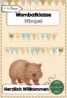 Vorschau - Bildkarten - Wombatklasse Wimpel "Herzlich Willkommen" - Deckblatt