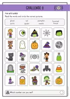 Vista previa - Unidades / Secuencias / Situaciones de Aprendizaje - Escape Room de Halloween con ejercicios extra y plantilla para manualidades (inglés) - página 3