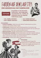 Vorschau - Unterrichtsreihen - Prozess: Modenschau zum Farbkreis "Farben auf dem Laufsteg" - Deckblatt