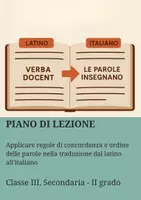 anteprima - Piani di lezione - Applicare regole di concordanza e ordine delle parole nella traduzione dal latino all’italiano - Pagina di copertina