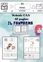 anteprima - Materiale di supporto/inclusione - IL FANTASMA: CAA lettura e scrittura (speciale halloween) - Pagina di copertina