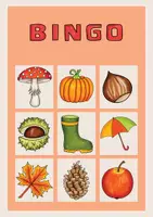 Vorschau - Spiele - Wortschatz "Herbst" - Bingo - Seite 2