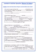 Vorschau - Arbeitsblätter - Wasser (Lesetext in leichter Sprache) - Seite 2
