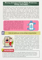 Vorschau - Arbeitsblätter - Privacy Settings on Social Media - Seite 1