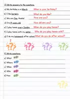 Vorschau - Arbeitsblätter - Question Words Arbeitsblatt (who, where, when, what, how) - Seite 2