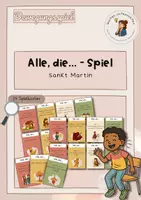 Vorschau - Spiele - Sankt Martin erleben: Bewegungsspiel über Werte und Gemeinschaft / Alle, die / Steh auf, wenn - Deckblatt