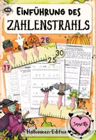 Vorschau - Stundenentwürfe - Zahlenstrahl Einführung: Der verzauberte Zahlenstrahl | Halloween - Deckblatt