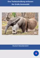 Vorschau - Klassenarbeiten - Klassenarbeit Tierbeschreibung: Großer Ameisenbär - Deckblatt