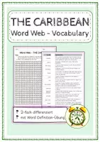 Vorschau - Arbeitsblätter - Word Web - THE CARIBBEAN (2-fach differenziert) - Deckblatt