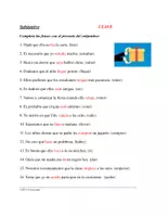 Vorschau - Arbeitsblätter - Subjuntivo en Español: 3 Arbeitsblätter Konjunktiv Spanisch - Seite 1