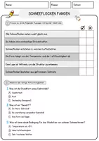 Vorschau - Arbeitsblätter - Schneeflocken fangen Arbeitsblätter mit Fragen + Lösungen Deutsch DaZ AB - Seite 2