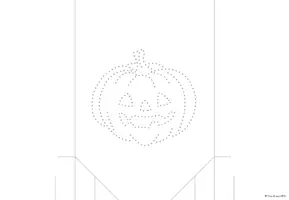 Vorschau - Mal- und Bastelvorlagen - Halloween-Lichttüten prickeln, Windlichter - Seite 1
