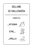anteprima - Esercizi - Sillabe di Halloween - Pagina 1