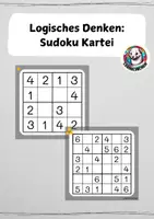 Vorschau - Spiele - Logisches Denken: Sudoku Kartei - Deckblatt