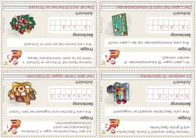Vorschau - Stationenlernen - Textaufgaben zu Weihnachten - ZR 20 - ( 2. Klasse / Sachaufgaben / Freiarbeit) - Seite 3
