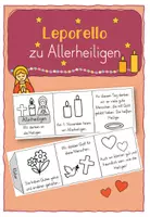 Vorschau - Mal- und Bastelvorlagen - Leporello zu Allerheiligen - Deckblatt