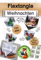 Vorschau - Mal- und Bastelvorlagen - Weihnachten Basteln Flextangle - Deckblatt