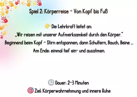 Vorschau - Bildkarten - 10 kurze Entspannungsspiele für die ganze Klasse – sofort einsetzbar! - Seite 3