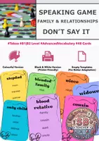 anteprima - Giochi - Don't Say It: Family, Relationships (B1 - B2 Level) - Pagina di copertina