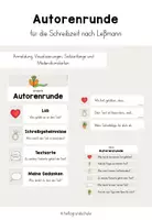 Vorschau - Poster - Autorenrunde - Material für die Schreibzeit - Deckblatt