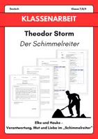 Vorschau - Arbeitsblätter - Materialpaket – Novellen - Klassenarbeiten: Der Schimmelreiter & Die Judenbuche | Klassenarbeiten mit Erwartungshorizont - Seite 1