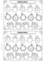 Vorschau - Arbeitsblätter - Mathe Weihnachten 1. Klasse – Rechnen, Zahlen, Plus & Minus bis 10 | Matheheft mit weihnachtlichen Aufgaben - Seite 3