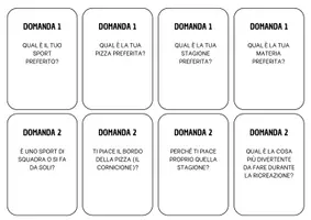 anteprima - Flashcard - Flashcards Conversazione per l'Inclusione✨ - Pagina 1