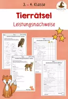 Vorschau - Test - Tierbeschreibung Tierrätsel Leistungsnachweise - Deckblatt
