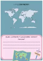 anteprima - Materiale di supporto/inclusione - BOOKLET CONTINENTI - Pagina di copertina