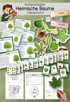 Vorschau - Arbeitsblätter - Komplettpaket: Heimische Bäume - Herbarium - Deckblatt
