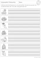 Vorschau - Arbeitsblätter - Schleichdiktat Weihnachten | Deutsch Grundschule | Differenziert | Lesetraining | Abschreiben - Seite 1