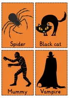 Vorschau - Mal- und Bastelvorlagen - Rätselkarten und Spiele für Hallween - Seite 3